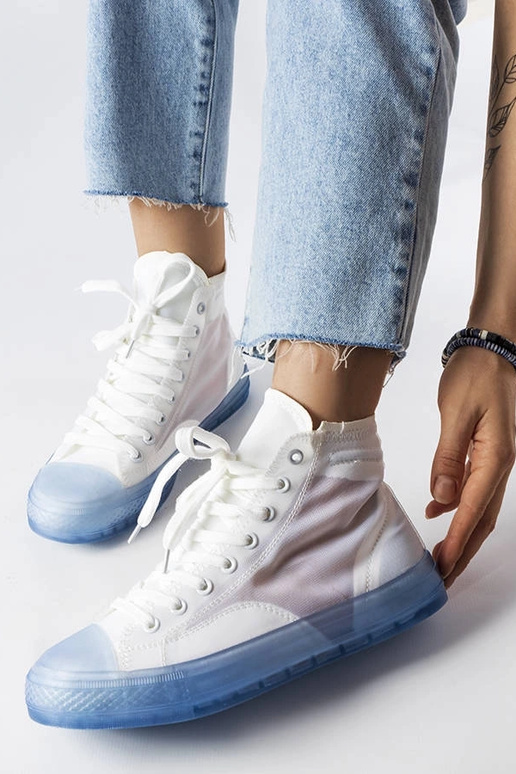 Nanterre – Hohe Sneakers in Blau und... Nanterre – Hohe Sneakers in Blau und...