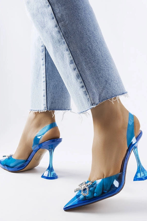 Blaue transparente Pumps Girard Blaue transparente Pumps Girard