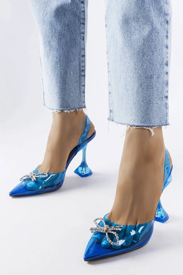 Blaue transparente Pumps Girard 2