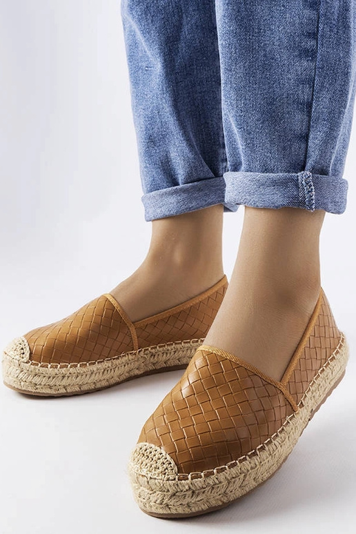 Braune Espadrilles mit Geoffrey-Prägung Braune Espadrilles mit Geoffrey-Prägung