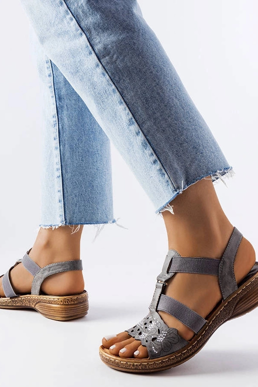 Rossignol Graue Sportsandalen mit...