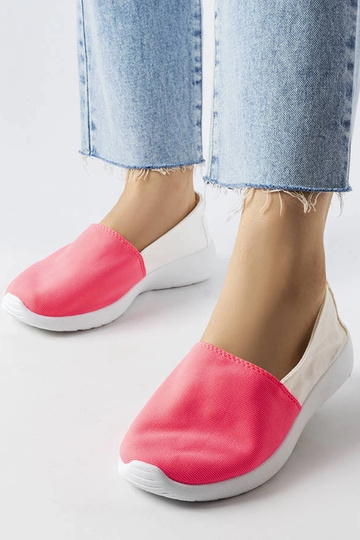 Slip-On-Sneakers Winding in Weiß und Rosa 2