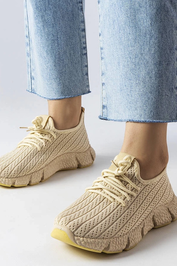 Hellbeige Sport-Sneakers... 2