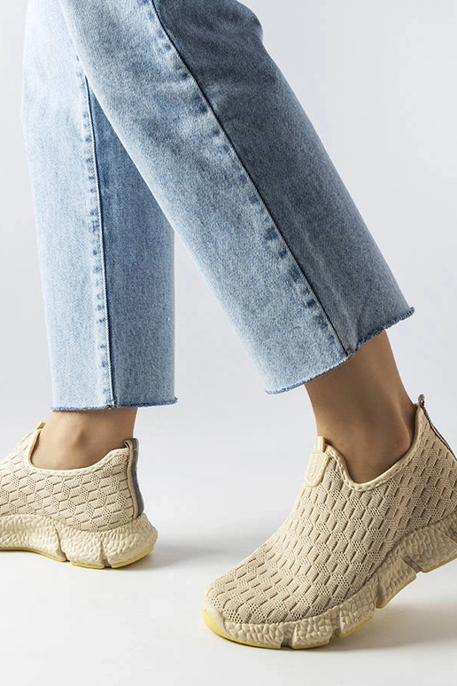 Hellbeige Slip-On-Sportsneakers Obenor Hellbeige Slip-On-Sportsneakers Obenor