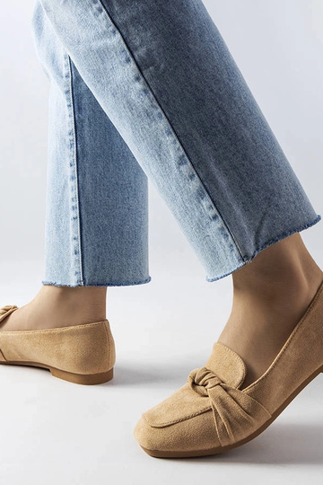 Beigefarbene Loafer „Samika“ 2