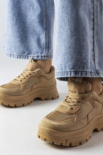 Mikeladze dunkelbeige Sportschuhe für Damen