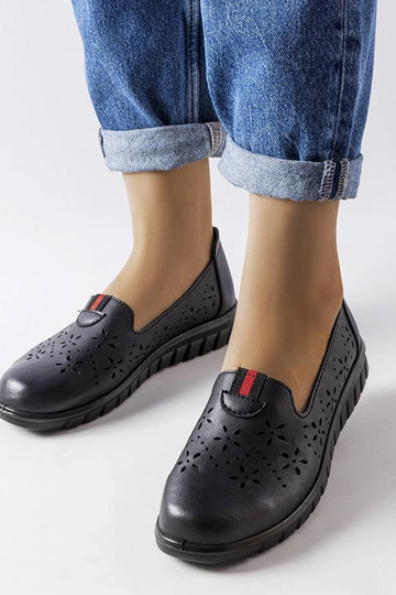 Joli's schwarze leichte Loafer 2