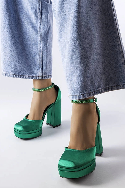 Grüne Pumps mit hohem Absatz Elida Grüne Pumps mit hohem Absatz Elida