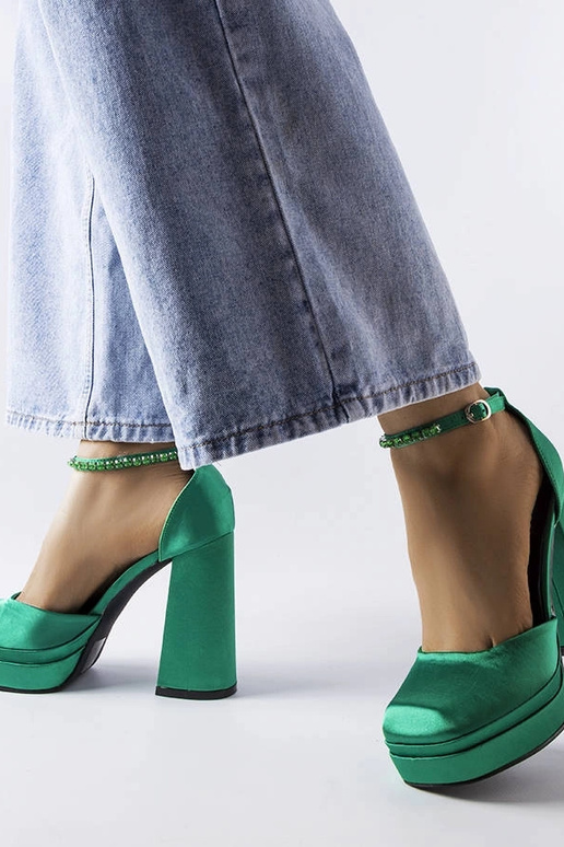 Grüne Pumps mit hohem Absatz Elida Grüne Pumps mit hohem Absatz Elida