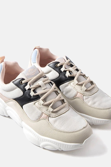Beigefarbene Lee Cooper Damen-Sneakers LCWL-20-39-031 2