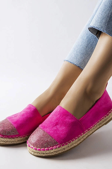 Rosa Espadrilles „Magali“ mit Plateausohle 2