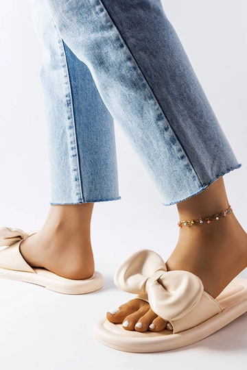 Beige Flip-Flops mit...