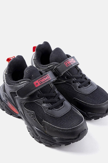 Schwarze Ansel Sneakers mit Klettverschluss 2