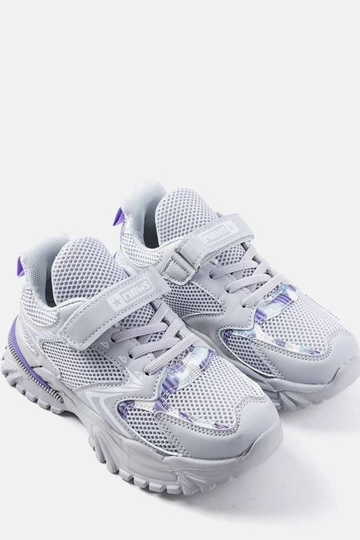 Robillard Graue Kinder-Sneaker mit... Robillard Graue Kinder-Sneaker mit...