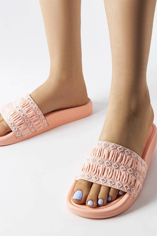 Rosa Flip-Flops mit Rüschen „Ernest“
