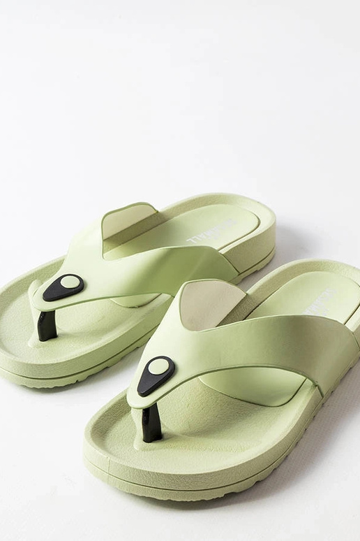 Grüne Elide Plateau-Flip-Flops