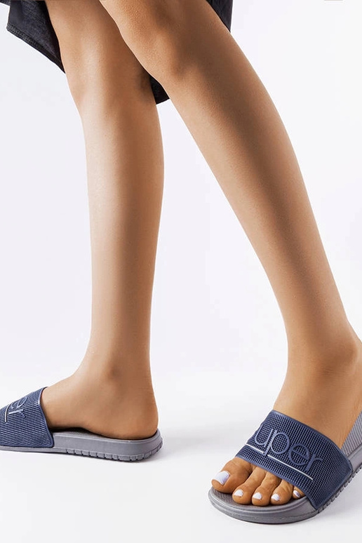 Azelio – Graue Flip-Flops aus Gummi Azelio – Graue Flip-Flops aus Gummi