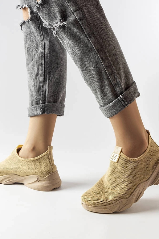 Dunkelbeige Stoff-Sportschuhe für... Dunkelbeige Stoff-Sportschuhe für...