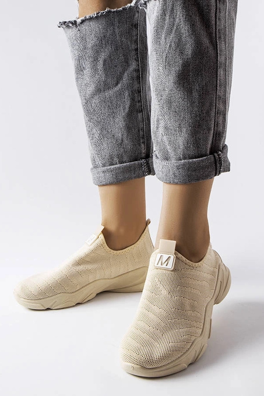 Beige Stoff-Sportschuhe für Damen Aaron Beige Stoff-Sportschuhe für Damen Aaron