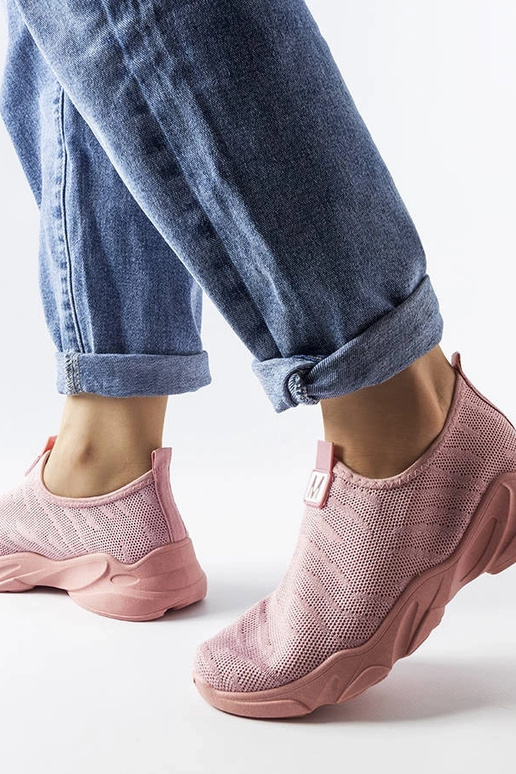 Rosa Sportschuhe für Damen aus Stoff... Rosa Sportschuhe für Damen aus Stoff...