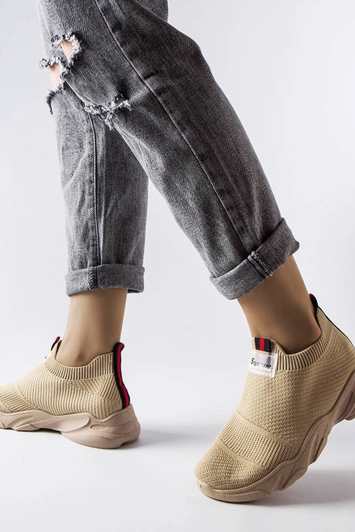 Dunkelbeige Greco Slip-On Sportschuhe... Dunkelbeige Greco Slip-On Sportschuhe...