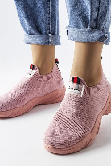 Greco Pink Slip-On-Sneaker für Damen