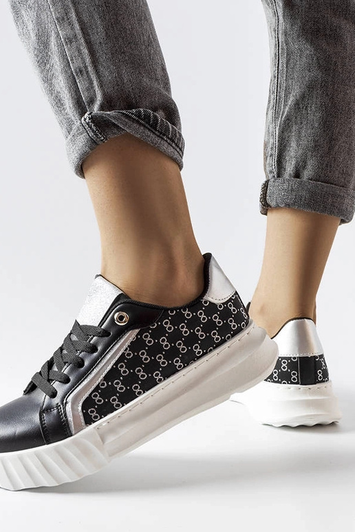 Schwarze Giuseppe Plateau-Sneakers Schwarze Giuseppe Plateau-Sneakers