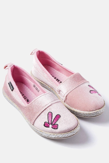 Patria rosa Samt-Ballerinas