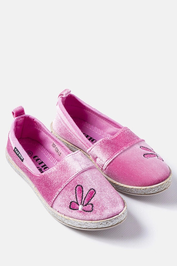 Patria dunkelrosa Samt-Ballerinas