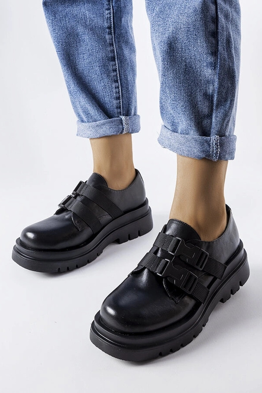 Schwarze Plateauschuhe „Prospero“ Schwarze Plateauschuhe „Prospero“