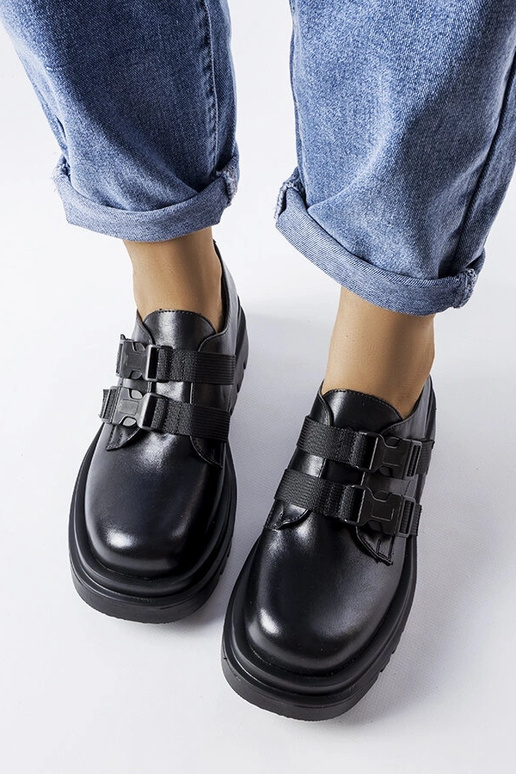 Schwarze Plateauschuhe „Prospero“ Schwarze Plateauschuhe „Prospero“