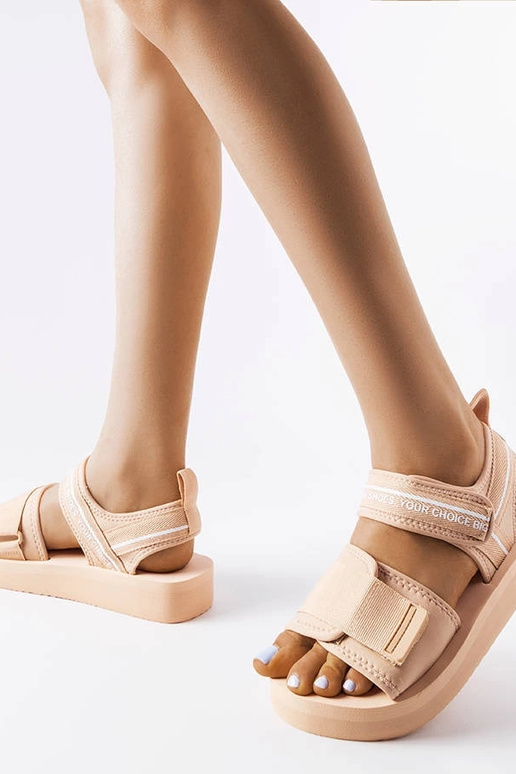 Beige Schaumstoffsandalen Big Star...