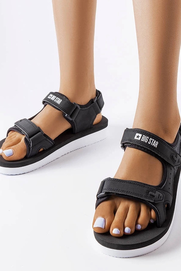 Big Star Sandalen aus schwarzem Schaumstoff LL274789