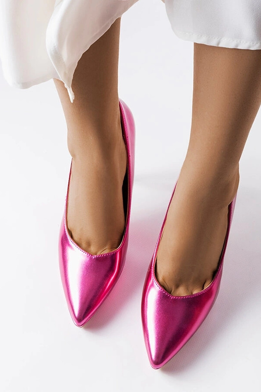 Kristin – Rosa Absätze mit Spiegel