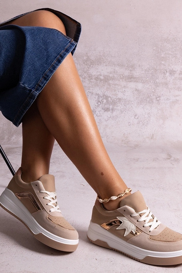 Beige Sneakers mit... 2