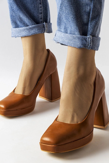 Braune Mailly Pumps mit... 2