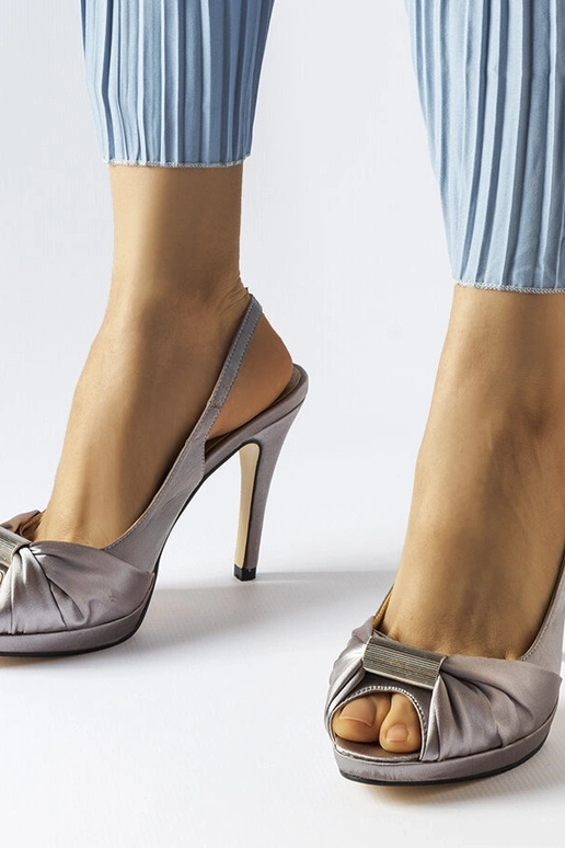 Crispina hellgraue High Heel-Sandalen Crispina hellgraue High Heel-Sandalen