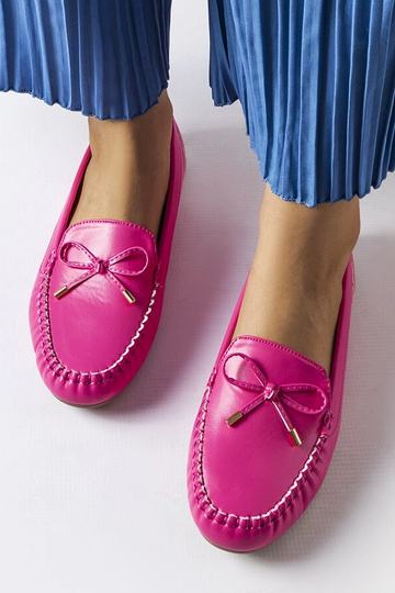 Rosa Loafer mit Schleife...