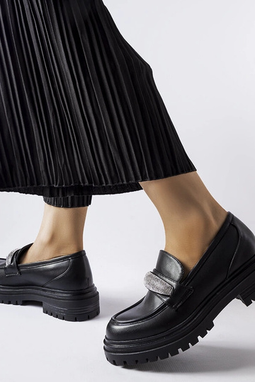 Schwarze Hartford-Loafer...
