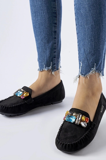 Schwarze Loafer mit...