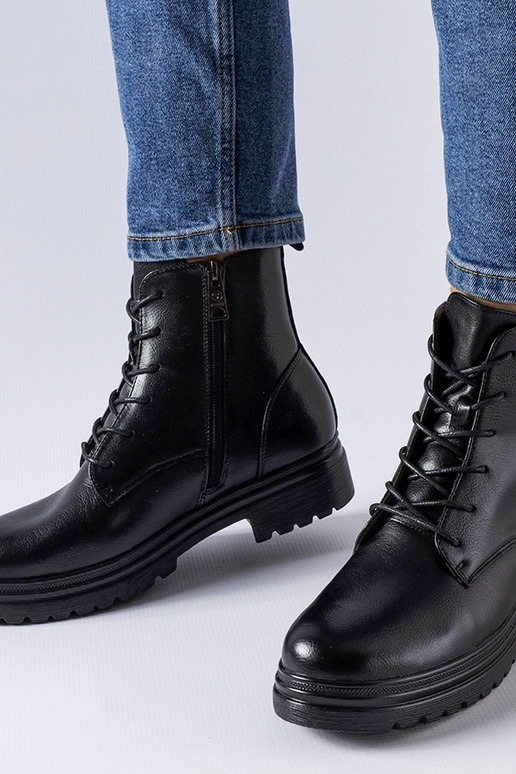 Schwarze Winter-Trekkingstiefel,...