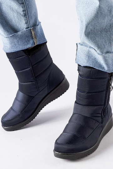 Marineblaue Schneestiefel... 2