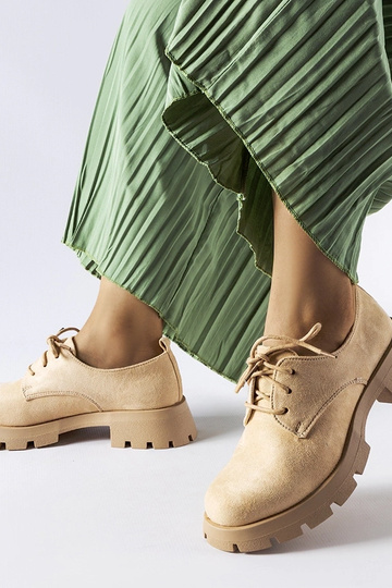 Beige Stiefeletten mit... 2