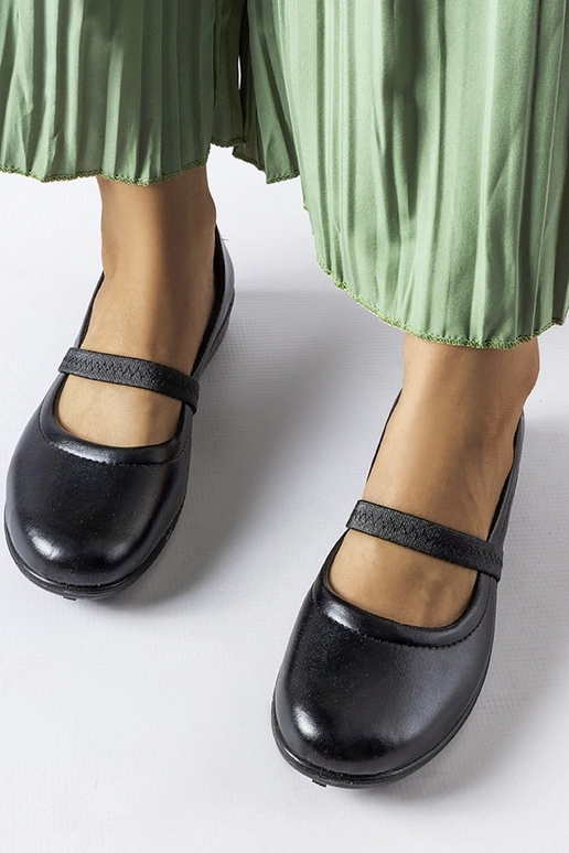 Schwarze elastische Ballerinas Oakland Schwarze elastische Ballerinas Oakland