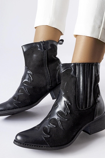 Schwarze Cowboystiefel mit... 2