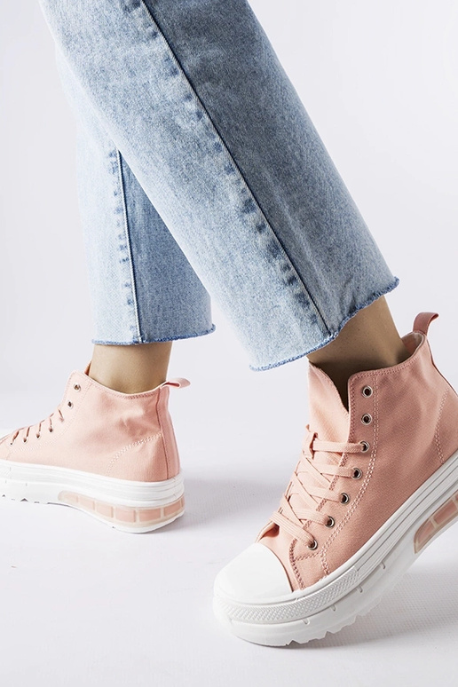 Ruhige rosa High-Top-Sneakers Ruhige rosa High-Top-Sneakers