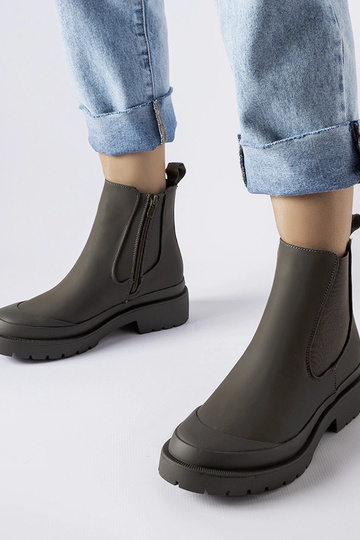 Grüne Damenstiefeletten Detis 2