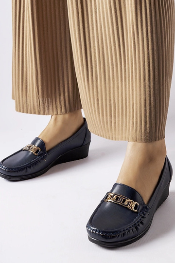 Marineblaue Loafer mit...