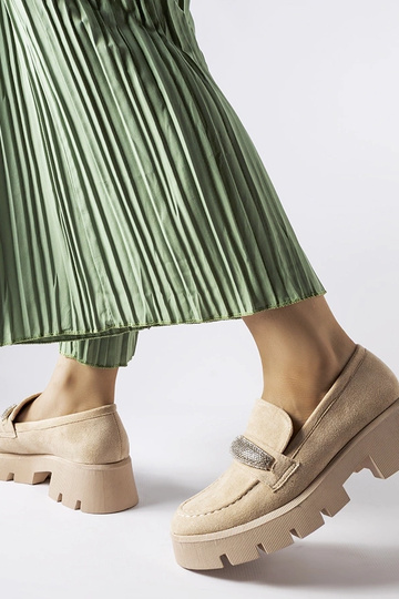 Beige Mokassins mit... 2