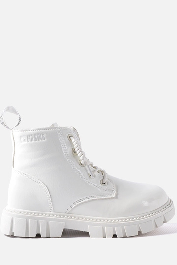 Weiße Lackstiefeletten, „Big Star MM374142"